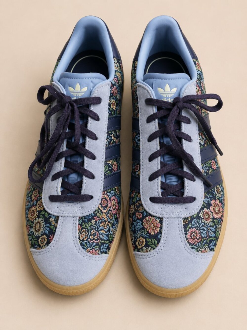 Adidas Gazelle J x Liberty London Floral Embroidery Sneakers JH5207 Women's 7 - Picture 3 of 8